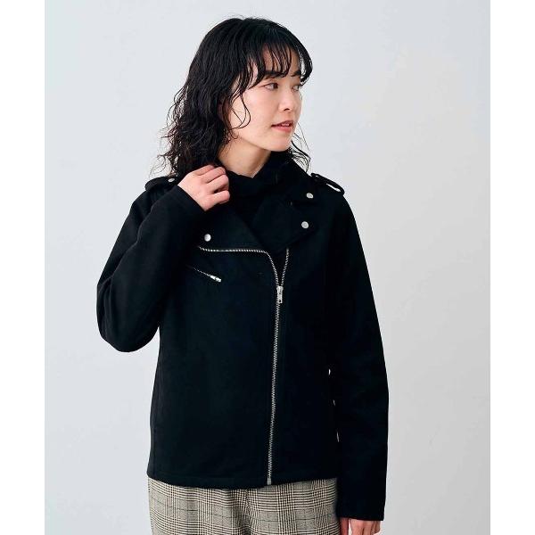 コート アウター リブ　イン　コンフォート　はまじとコラボ　再復刻！着心地らくちんな伸びるライダース...