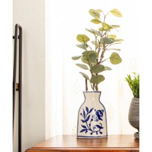 景徳鎮 青花山水花瓶 中国 陶磁器 工芸 - アートの友社 : くみあい