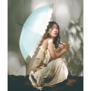 傘 「because」透明なドーム型ボディに丸い “ぼんぼん” グリップが可愛らしいクリアアンブレラ レディース メンズ