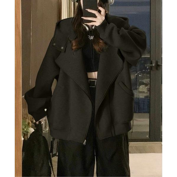 パーカー ビッグフードオーバージップパーカー レディース