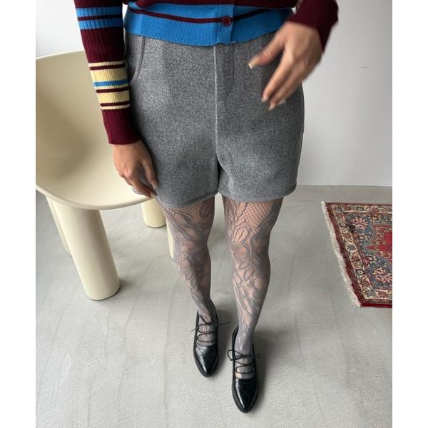 タイツ 「SANSeLF」パターンレースタイツ saa25a206 レディース