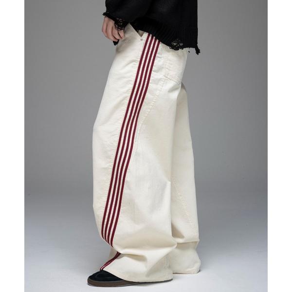 パンツ コーデュロイ ラインカーブ パンツ メンズ レディース ユニセックス メンズ レディース