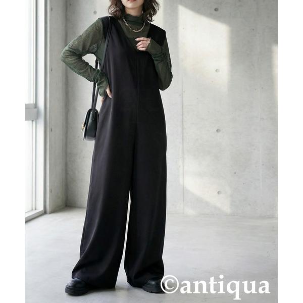 サロペット オーバーオール バックデザインオールインワン レディース