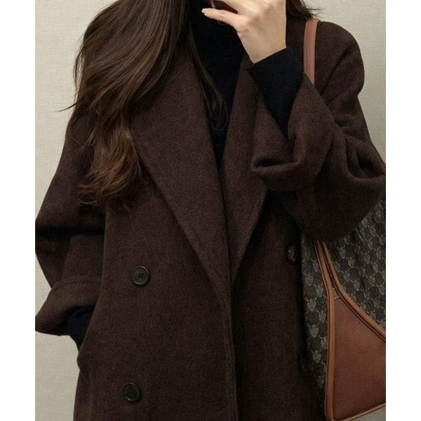 コート チェスターコート ウールタッチオーバーチェスターコート レディース
