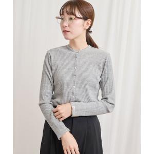 カーディガン DAILY rib cardigan レディース