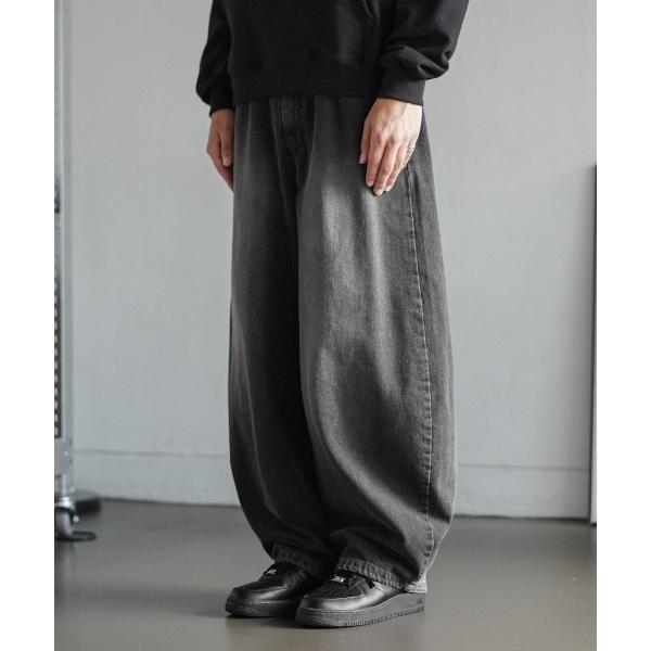ジーンズ 「EZKATON」Mist Ballon wide denim pants/MMLP692...