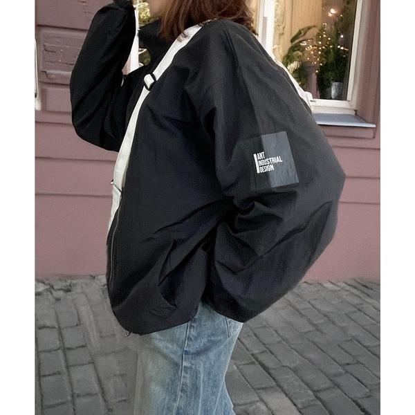 「Candlestick」 ナイロンブルゾン L ブラック レディース