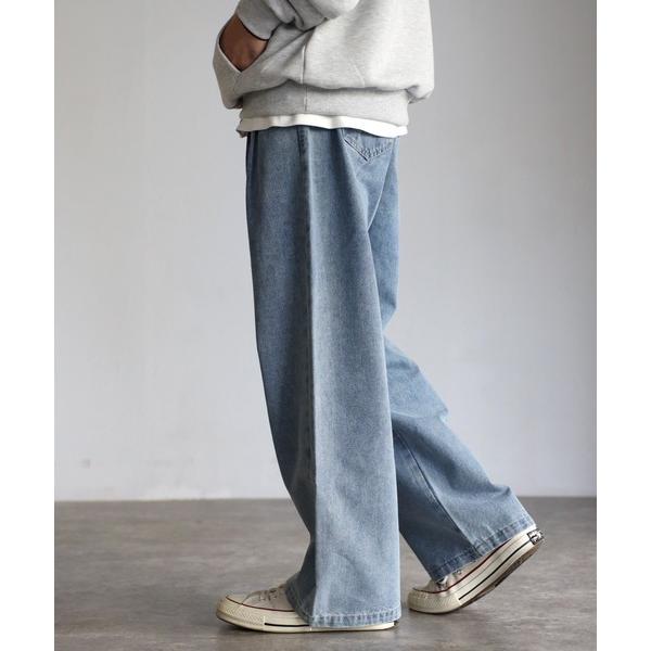 「CREARE -LINO-」 デニムパンツ S ライトブルー メンズ