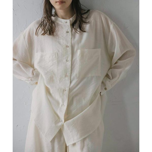 「MINERTE」 長袖ブラウス FREE オフホワイト レディース
