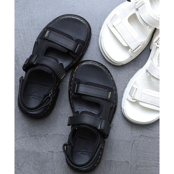 「Dr. Martens」 フラットサンダル 4 ブラック レディース