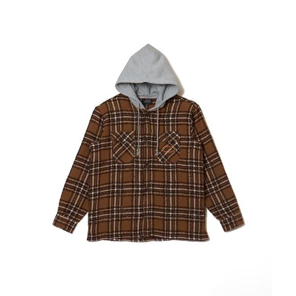 シャツ HOODED FLANNEL SHIRTS メンズ