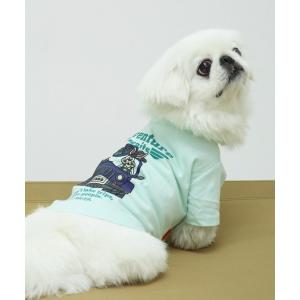 犬 服 「犬服・ドッグウェア・綿100%」DOGラビット半袖T(車)