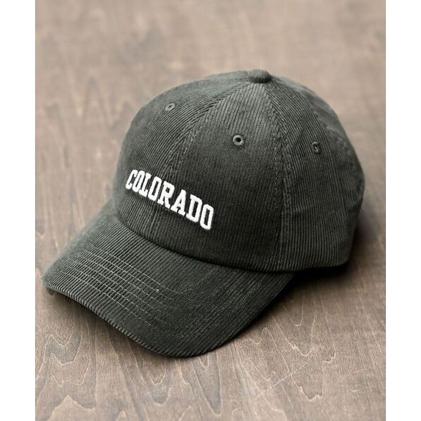 キャップ 帽子 コーデュロイロゴキャップ レディース