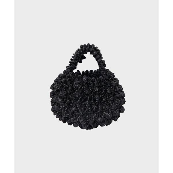 ハンドバッグ 二重ぷくぷくプチバッグ メタリック