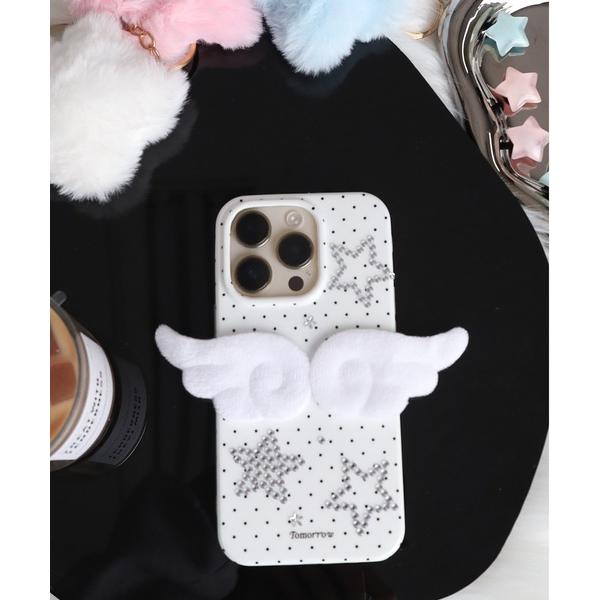 スマホケース ふわふわ エンジェルウイング スマホケース