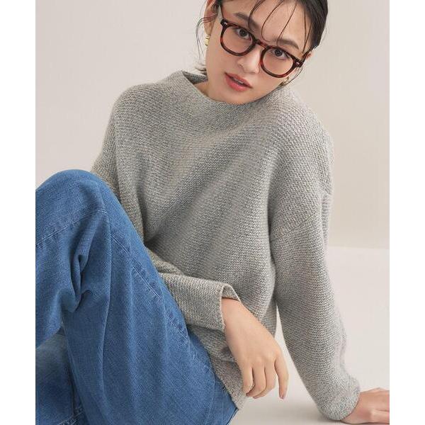 ニット セーター 「洗える／大人ラメ」カラーMIXボトルネックニット レディース