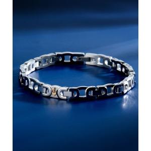 ブレスレット 「Maserati/マセラティ」アイコニック - メンズ ブレスレット シルバー イエローゴールド メンズ