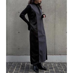 ワンピース 「＆ｇ'aime 」レースカットIラインワンピース　Lace Cut I-Line Dress