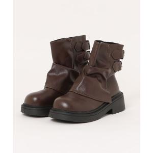 ブーツ ルーズシルエットショートブーツ レディース