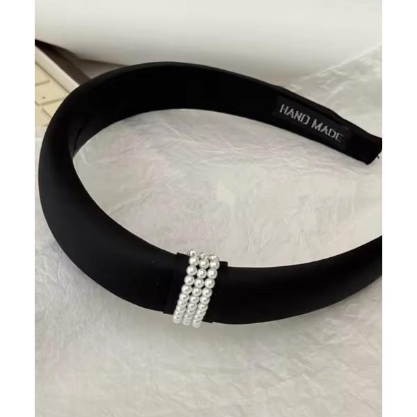 カチューシャ FReePLACe/パール風モチーフ ボリュームカチューシャ R0153