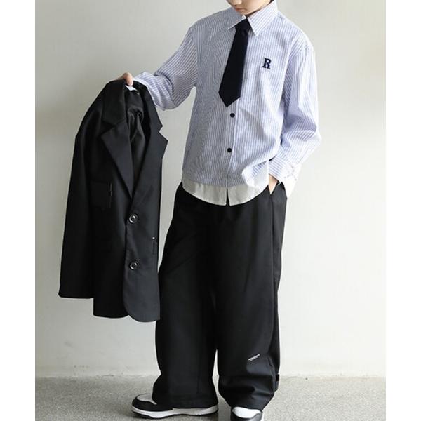 セットアップ FReePLACe/キッズ ジャケット パンツ シャツ ネクタイ 4点セット X127...