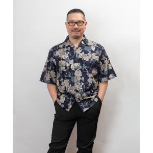 シャツ 半袖 ぎゃるそんうぇいぶ 日本製 和柄 開襟 半袖 シャツ(GW) メンズ