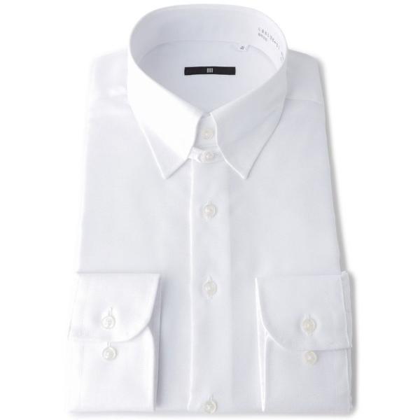 フォーマル シャツ 「形態安定」「長袖」「BLACK LINE」タブカラードレスワイシャツ メンズ
