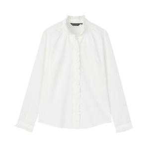 ブラウス シャツ COFREX スタンド ゴムシャーリング ブラウス 長袖 レディースデザインシャツ レディース