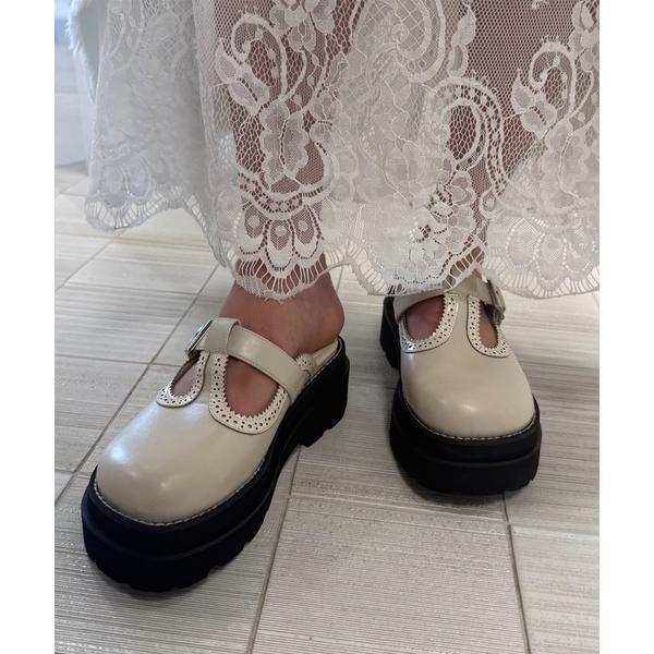 ローファー BROGUE SLIDE LOAFER レディース