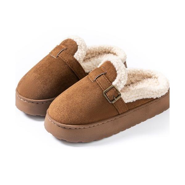 スリッポン 暖足元ふわもこムートンスリッポン レディース