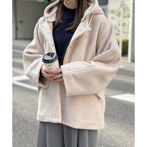 ブルゾン アウター 「雑誌InRed1月号掲載」ブークレー2WAYフードコート レディース