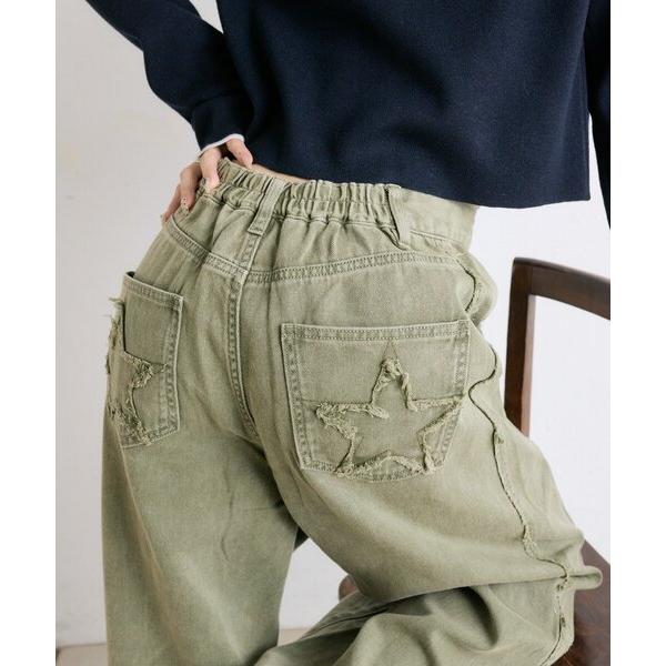 ジーンズ デニム デニムパンツ 星ポケットカーブデニム レディース