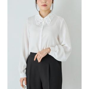ブラウス シャツ レース襟ブラウス レディース