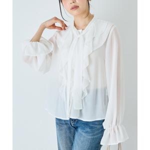 THE SHINZONE（ザ シンゾーン） ブラウス シャツ COTTON FRILLED SHIRT