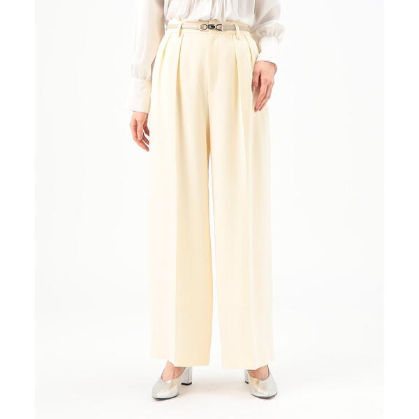 パンツ 「 TALLサイズ 」 「セットアップ対応」トリアセテートポリエステルダブルクロス ワイドパ...