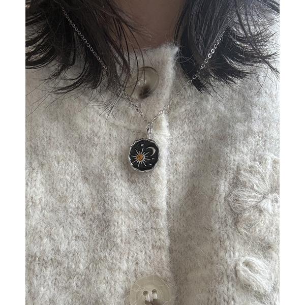 ネックレス 「 Port / ポート 」 Sun/Moon モチーフ コイン ネックレス レディース