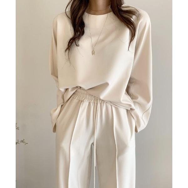 セットアップ 長袖トップス＆スラックスセットアップ レディース