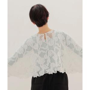 ブラウス シャツ lace poncho blouse(レースポンチョブラウス) レディース