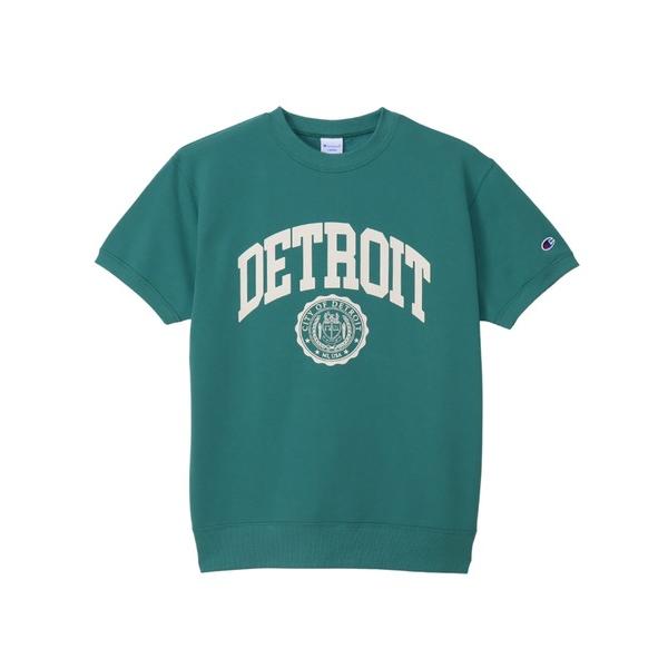 「Champion」 半袖Tシャツ SMALL ライトグリーン メンズ