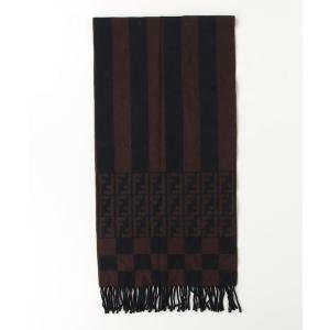 「FENDI」 マフラー FREE ブラウン メンズ
