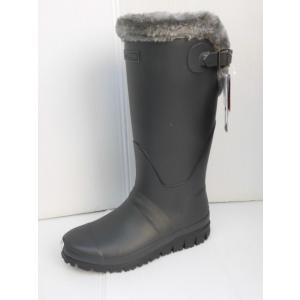 防寒 フィールド レイン ブーツ  モントレ FBW152 チャコール