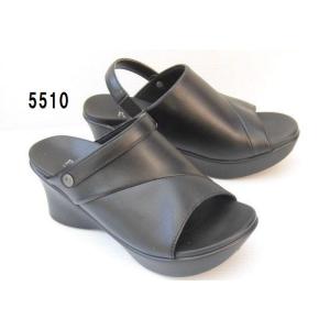 ピュアウォーカー ボーテ PW5502 PW5510 黒 婦人 レディース サンダル バック バンド...