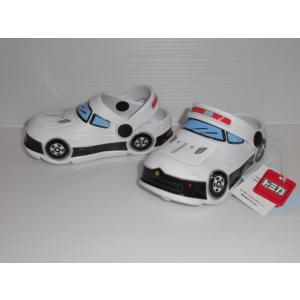 超軽量45g  TOMICA クロッグ トミカ10620 白/黒  ベビー 赤ちゃん