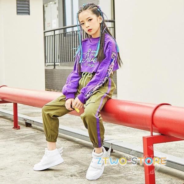 キッズダンス衣装 ヒップホップ HIPHOP 子供 ズボンガールズ レディース パンツ 練習着 子供...