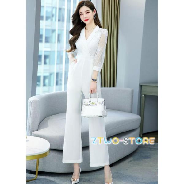 パンツドレス かっこいい パーティードレス 結婚式 お呼ばれドレス パンツ オールインワン レディー...