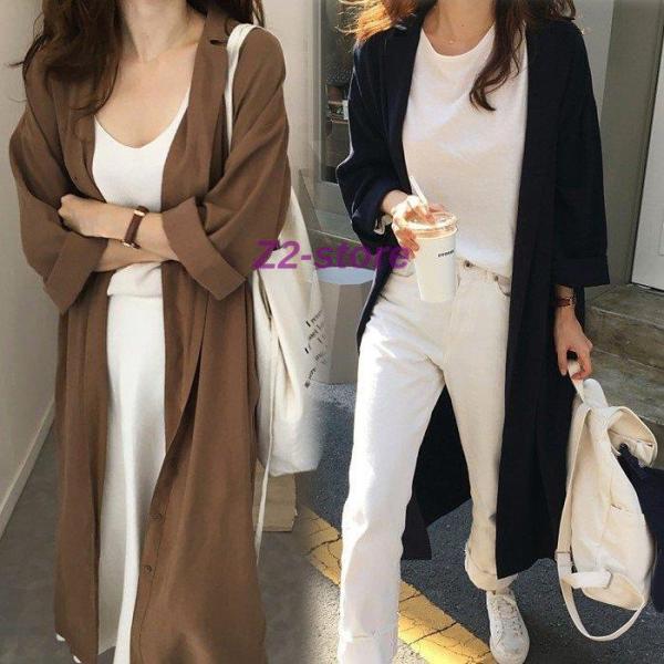 シャツ ワンピース レディース 40代 ロング コーデ 膝丈 カーディガン 長袖 ルック 大きい 襟...