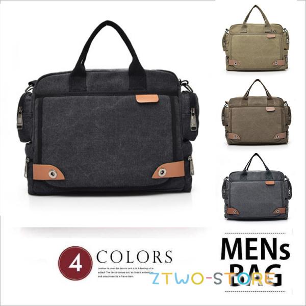 ショルダーバッグ トートバッグ バッグ 帆布 ズック かばん 鞄 メンズバッグ カジュアル メンズバ...