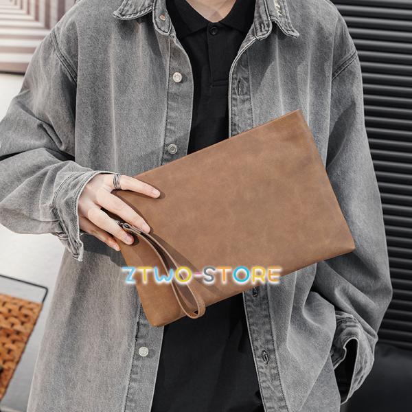 セカンドバッグ ハンドバッグ 手持ち  メンズ バッグ PU かばん 鞄 メンズバッグ カジュアル ...