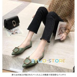 パンプス PU ポインテッドトゥ レディース ...の詳細画像4