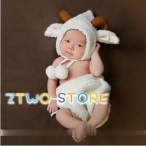 着ぐるみ コスプレ 赤ちゃん ベビー服 新生児 ひつじ 着ぐるみ ベビー くま 写真撮影用 子供服 ...